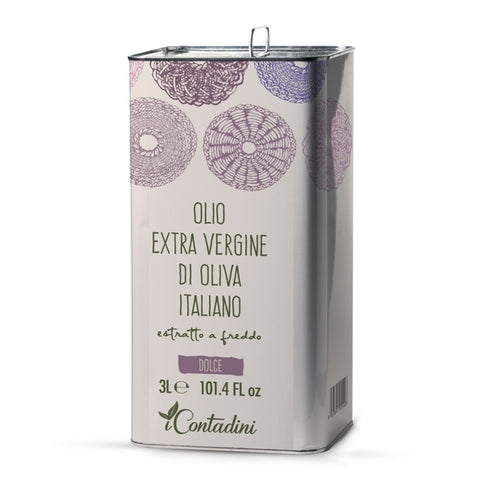 Olio EVO dolce in lattina 3 l - i Contadini