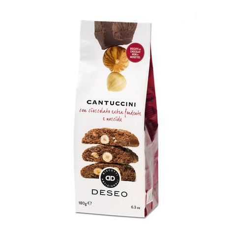 Cantuccini cioccolato e nocciole 180 G - Deseo