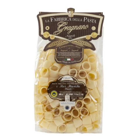 E miez maniche rigate - La Fabbrica della pasta di Gragnano