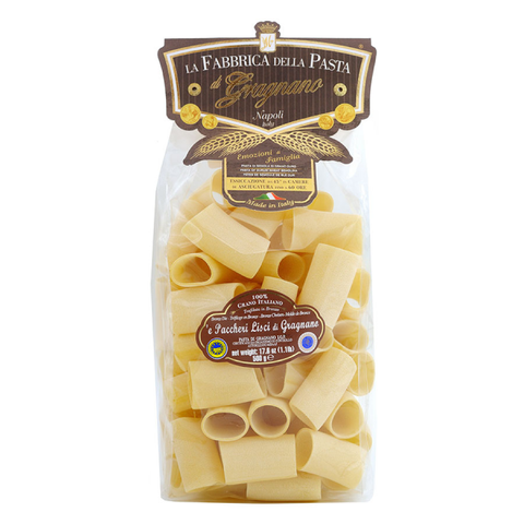 E paccheri lisci di Gragnano - La Fabbrica della pasta di Gragnano