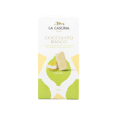 Tavoletta cioccolato bianco e cedro - La Cascina 1899