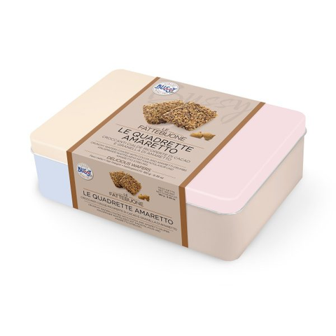 Fattebuone Le Quadrette amaretto latta - Bussy Milano