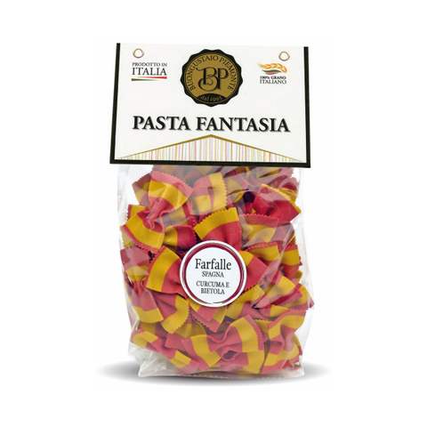 Farfalle Spagna curcuma e bietola rossa - Buongustaio Piemonte dal 1995