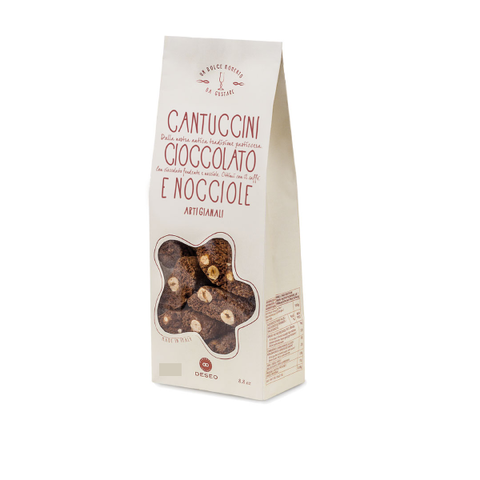 Cantucci cioccolato e nocciole 180 G - Deseo