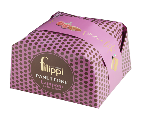Panettone lamponi e cioccolato 1000 G - Pasticceria Filippi