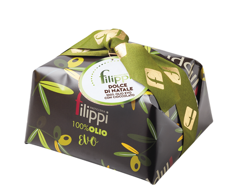 Dolce natalizio 100% olio EVO al cioccolato - Pasticceria Filippi
